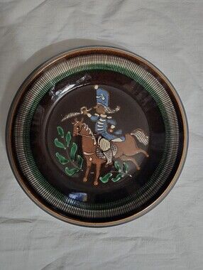 Vintage Swiss Handpainted Decorative Plate